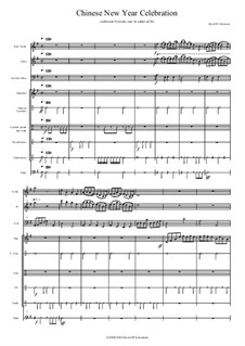 Chinese New Year Celebration: para grande conjunto by David W Solomons