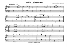 Ballo Tedesco: Nr.3 by Joseph Haydn