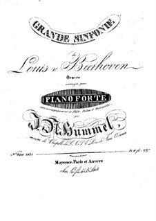 Complete Symphony: Version for flute, violin, cello and piano – parts by Ludwig van Beethoven