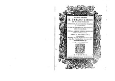 Il terzo libro de varie sonate, sinfonie, gagliarde, brandi, e corrente, Op.12: Il terzo libro de varie sonate, sinfonie, gagliarde, brandi, e corrente by Salamone Rossi