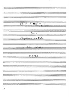 Douze angloises et une valse: Douze angloises et une valse by Christopher Ernst Friedrich Weyse