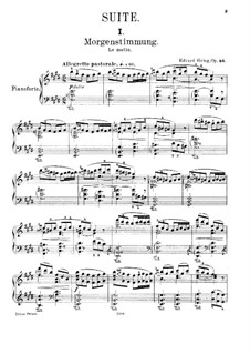 Suite No.1, Op.46: Para Piano by Edvard Grieg