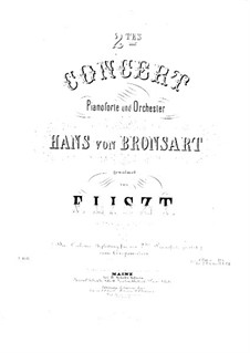 Piano Concerto No.2 (for Two Pianos Four Hands), S.651: Partitura piano by Franz Liszt