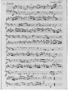 Sonata in D Major for Flute (or Oboe, or Violin) and Basso Continuo: Sonata in D Major for Flute (or Oboe, or Violin) and Basso Continuo by Carl Friedrich Abel