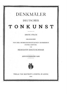 Passion Oratorio 'O Seele, deren Sehnen': Passion Oratorio 'O Seele, deren Sehnen' by Johann Ernst Bach