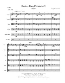 Double Bass Concerto No.1: primeiro movimento by Gary Edwards