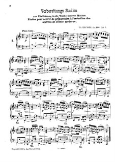Vorbereitungs Studien, Op.106: Heft I by Theodor Kirchner