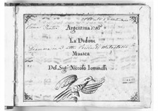Didone abbandonata: ato I by Niccolò Jommelli
