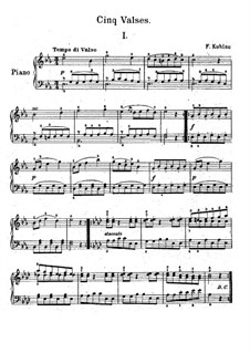Five Waltzes: Five Waltzes by Friedrich Kuhlau