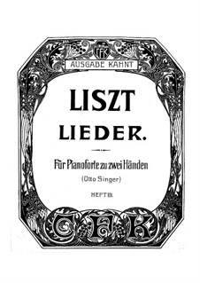 Collection Songs: Book III, for piano by Franz Liszt