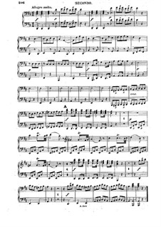Sonata for Piano Four Hands in D Major, K.381: Movement III – parts by Wolfgang Amadeus Mozart