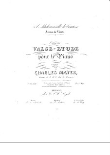 Waltz-Etude, Op.116: Para Piano by Charles Mayer