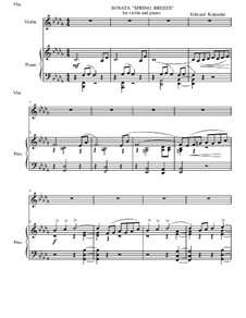 Sonata for Violin and Piano: Serenata para violino e piano by Edward Kalendar