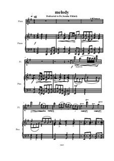 Melody for flute and piano: Melody for flute and piano by Ali Osman