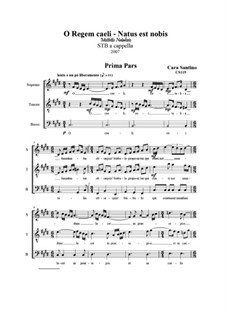 O Regem caeli – Natus est nobis-Mottetto per STB a cappella, CS119: O Regem caeli – Natus est nobis-Mottetto per STB a cappella by Santino Cara