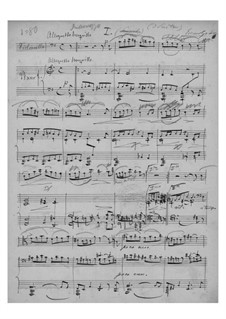 Intermezzo for Cello and Piano, EG 115: Intermezzo for Cello and Piano by Edvard Grieg