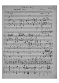 Gentleman Song, EG 156: Gentleman Song by Edvard Grieg