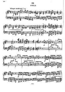 Sonata for Piano No.2 in E Minor, Op.75: movimento III by Alexander Glazunov