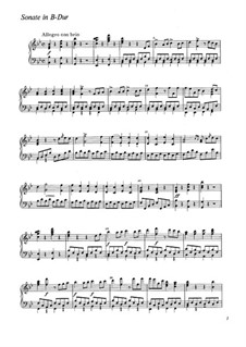 Sonata for Piano in B Flat Major, WWV 21: movimento I by Richard Wagner