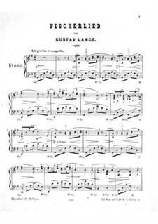 Fischerlied, Op.43: Für einen Interpreten by Gustav Lange