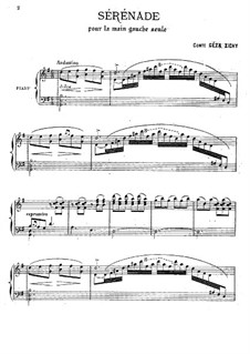 Serenade for the Left Hand Alone: Para Piano by Géza Zichy