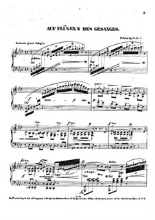 On Wings of Song, Op.73 No.1: On Wings of Song by Dietrich Krug