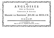 Douze angloises for Harpsichord: Douze angloises for Harpsichord by Werner Hans Giedde