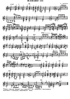 Six Pavanes: set completo by Luis de Milán