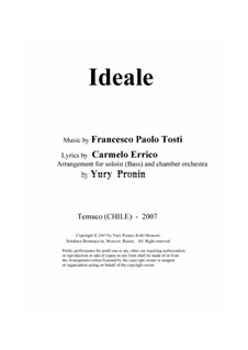 Ideale: For solo and chamber orchestra by Francesco Paolo Tosti