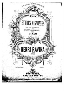 Twenty Five Favorite Etudes, Op.60: Nos.13-25 by Jean-Henri Ravina
