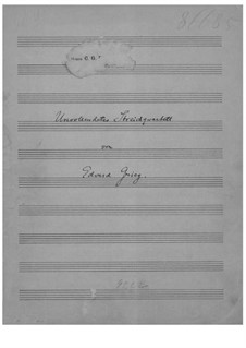 String Quartet in F Major, EG 117: Partitura completa by Edvard Grieg
