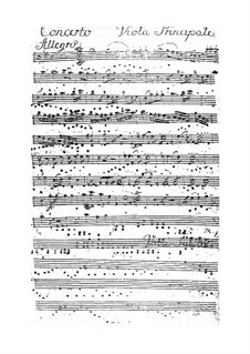 Viola Concerto in D Major: Parte de viola solo by Franz Anton Hoffmeister