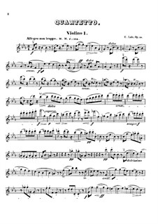 String Quartet in E Flat Major, Op.19: Partes by Édouard Lalo