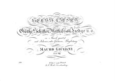 Six Songs for Voice and Guitar (or Piano), Op.89: Six Songs for Voice and Guitar (or Piano) by Mauro Giuliani