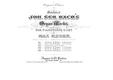 Prelude and Fugue in A Minor, BWV 543: Prelude. Arrangement for piano four hands by Johann Sebastian Bach