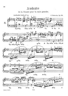 Sonata for the Left Hand Alone in C Minor, Op.179: movimento II by Carl Reinecke