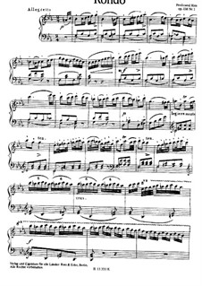 Two Rondos for Piano, Op.158: Two Rondos for Piano by Ferdinand Ries
