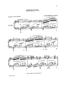 Three Piano Pieces, Op.29: No.3 serenata by Josef Gabriel Rheinberger
