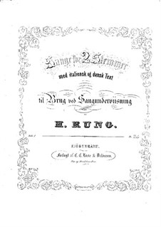 Songs for Two Voices, Guitar and Piano: Songs for Two Voices, Guitar and Piano by Henrik Rung