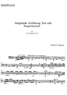 Twilight of the Gods, WWV 86d: Act III, Scene II (fragment) – cello part by Richard Wagner