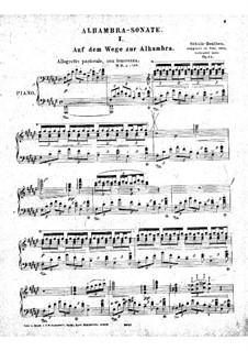 Alhambra Sonata, Op.34: Alhambra Sonata by Heinrich Schulz-Beuthen