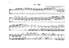 Fugue for Organ No.14 in G Minor: Fugue for Organ No.14 in G Minor by Johann Heinrich Buttstett