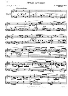 Fugue in C Minor: Fugue in C Minor by Wilhelm Friedemann Bach