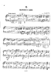 Romances and Ballades, Op.53: arranjo para piano by Robert Schumann