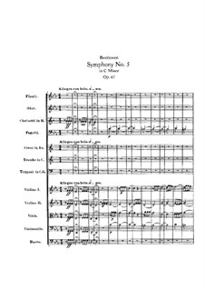 Movement I: partitura completa by Ludwig van Beethoven