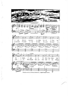 I Wish That You Were Here Tonight: I Wish That You Were Here Tonight by Paul Dresser