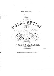 The Ocean Burial: The Ocean Burial by George Nelson Allen
