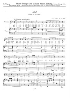 Ade!, Op.50 No.4: Ade! by Louis Seibert