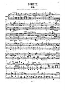 Fragments: Act III, for piano by Wolfgang Amadeus Mozart