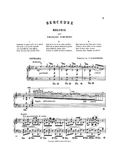 Wiegenlied (Cradle Song), D.498 Op.98 No.2: arranjo para piano by Franz Schubert